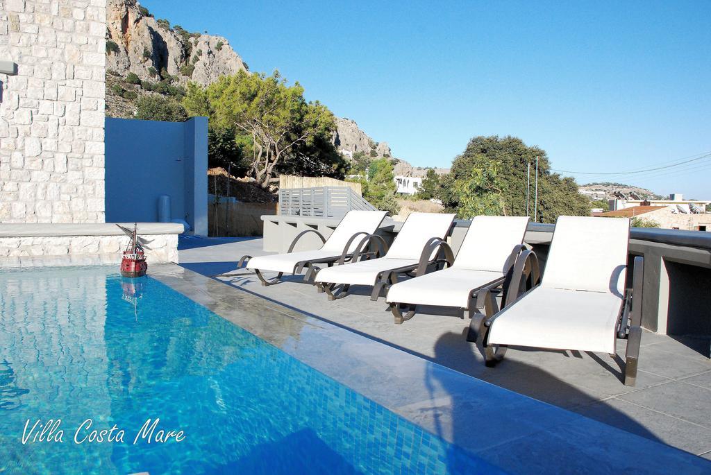 Villa Costamare - Enjoy Lazy Days On The Private Pool-Jacuzzi Pefki Rom bilde